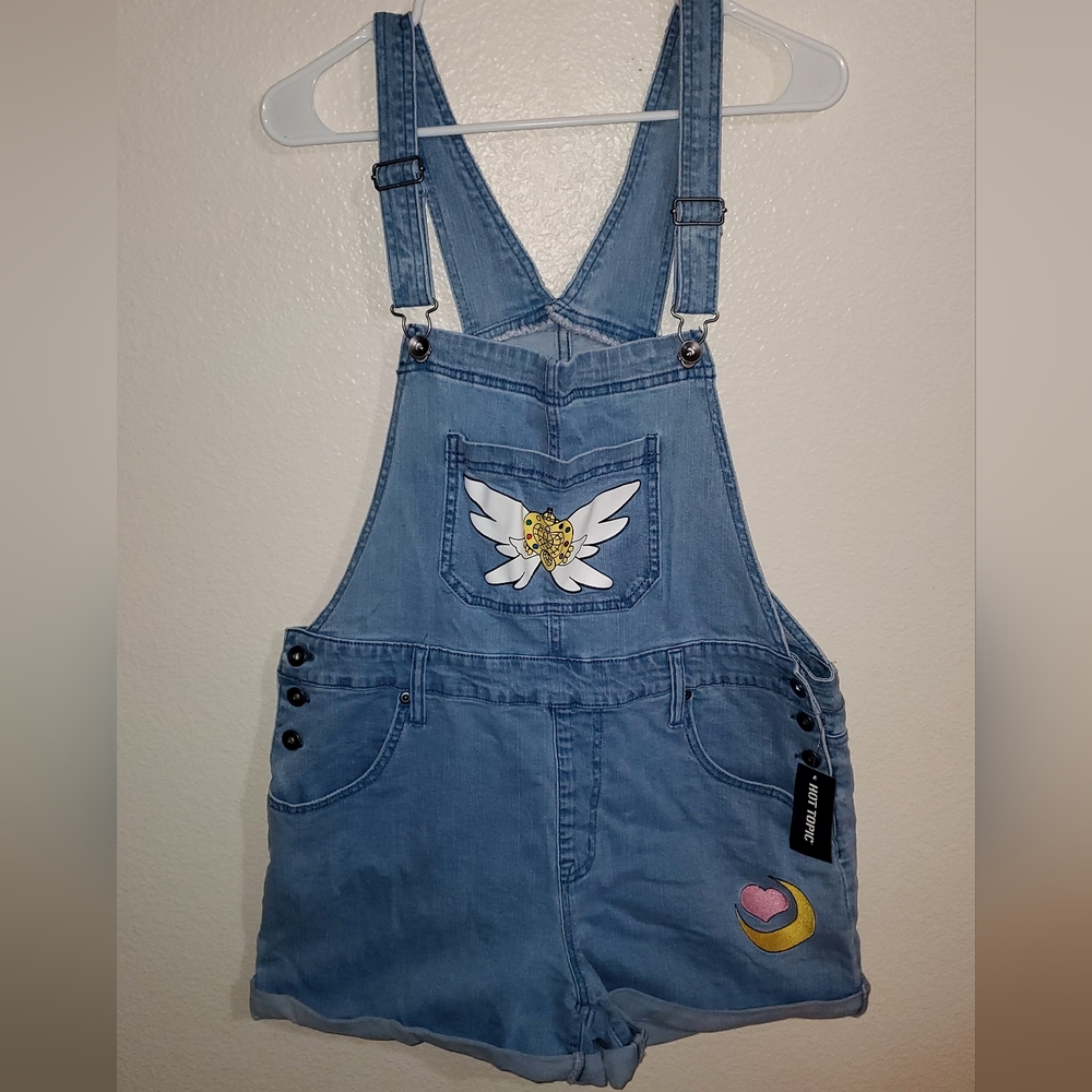 Sailor Moon denim overalls Hot Topic Exclusive size Large